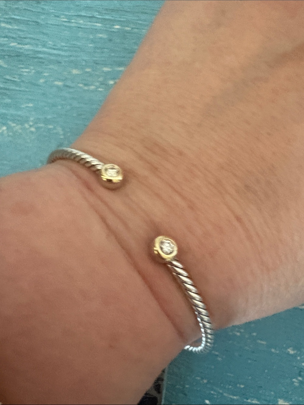 Brand New David Yurman Micro Cable Flex bracelet see Finks receipt